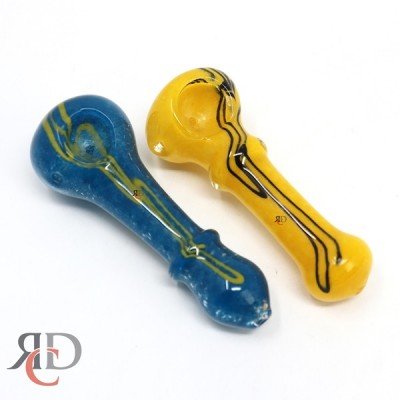 GLASS PIPE WITH CRUSHED COLOR FRIT GP2619 1CT